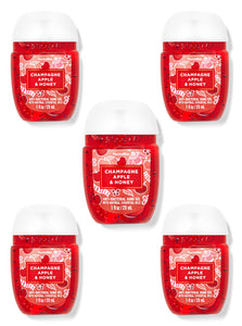 Bath and Body Works PocketBac Hand Sanitizers 5-Pack || Champagne Apple & Honey
