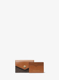 Michael Kors || Logo Wallet and Faux Leather Card Case Set