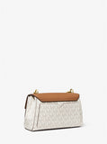 Michael Kors Lita Small Two-Tone Logo and Leather Crossbody Bag