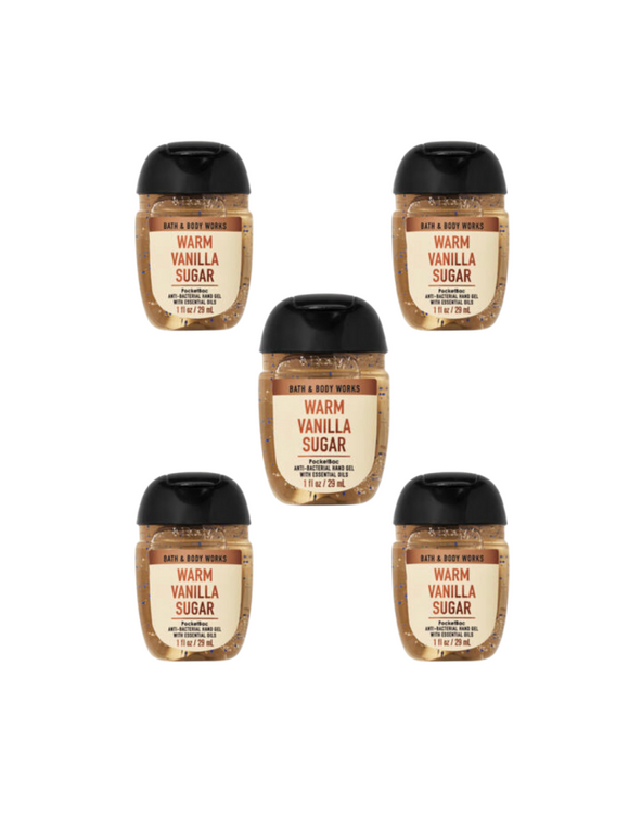 Bath & Body Works PocketBac Hand Sanitizers, 5-Pack || Warm Vanilla Sugar