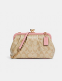 Coach Nora Kisslock Crossbody In Signature Canvas