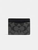 Coach Magnetic Card Case In Signature Canvas