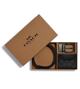 Coach || Boxed Card Case And Belt Gift Set