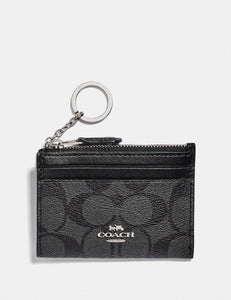 Coach Mini Skinny ID Case In Signature Canvas