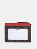 Coach Mini Skinny ID Case In Signature Canvas