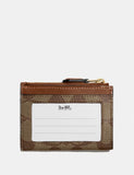 Coach Mini Skinny ID Case In Signature Canvas