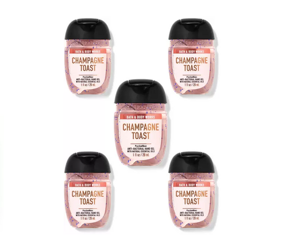 Bath & Body Works PocketBac Hand Sanitizers, 5-Pack || Champagne Toast