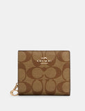 Coach Snap Wallet In Signature Canvas