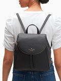 Kate Spade || Leila Medium Flap Backpack in Black