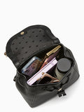 Kate Spade || Leila Medium Flap Backpack in Black