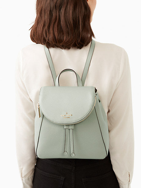 Kate Spade || Leila Medium Flap Backpack in Light Pistachio