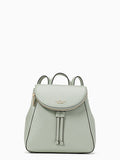 Kate Spade || Leila Medium Flap Backpack in Light Pistachio