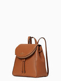 Kate Spade Leila Medium Flap Backpack in Warm Gingerbread