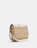 Coach Georgie Saddle Bag In Signature Canvas