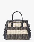 Kate Spade || Knott Striped Straw Medium Satchel